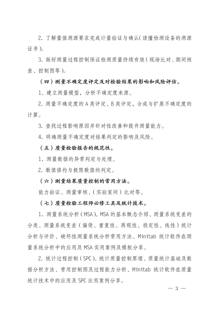 中国质量检验协会关于开展质量检验专业技术人员岗位能力提升培训的通知(中检办发〔2022〕151号)