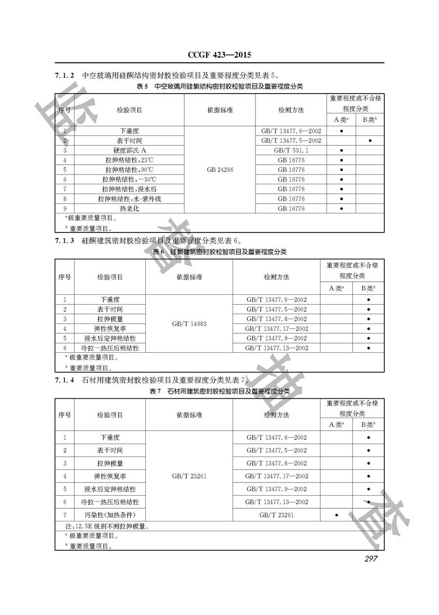 建筑用密封胶产品质量监督抽查实施规范